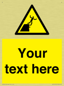 Custom Warning unstable cliff edge